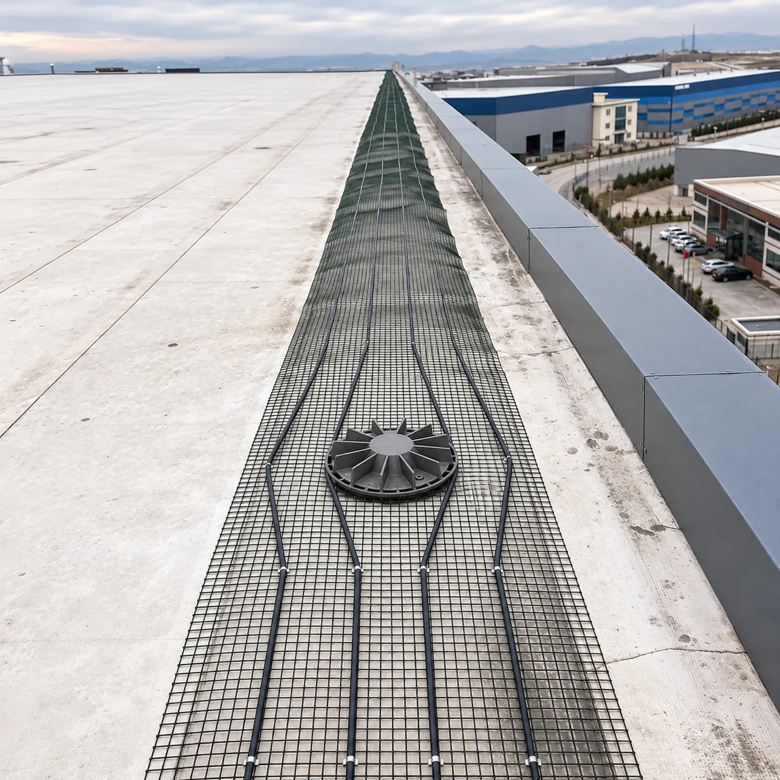 Düz Teras Çatı Süzgeç ısıtma