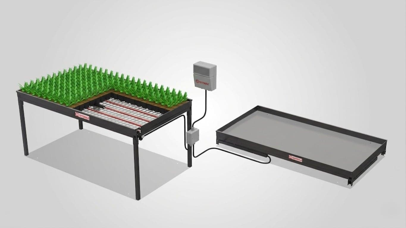 Isıtmalı Sera Fide Sehpası | Elektrikli Kök Isıtma Sistemli Fidan Üretim Masası