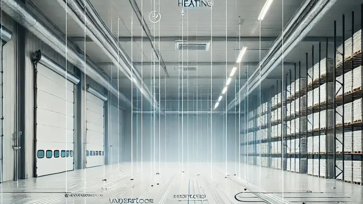 Zemin planına göre düzenlenmiş elektrikli ısıtma kablosu sistemi