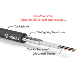 Çift İletkenli Kar Buz Eritme Kablosu T2MaxPro ürün görseli 2
