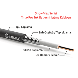 Tek İletkenli Kar Buz Eritme Kablosu TMaxPro ürün görseli 2